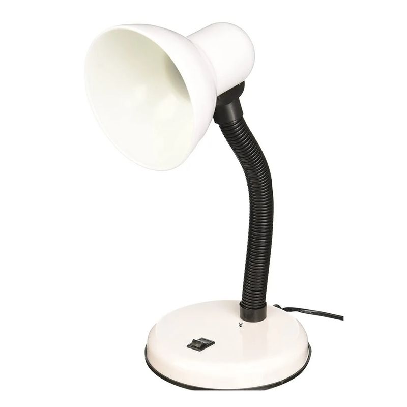 GENERICO - Lampara Escritorio Flexible Lamparas De Mesa Lampara Lectura Blanco.