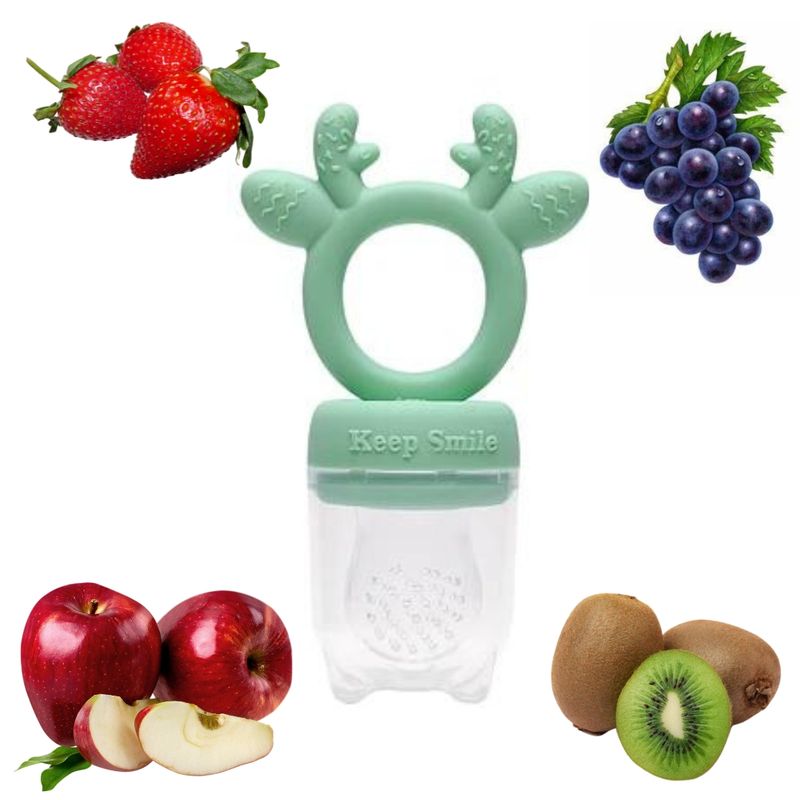 GENERICO - Chupete Mordedor Para Frutas Libre De Bpa- Turquesa