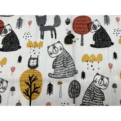 AMAMANTAS - Swaddle Arrullo RN Muselina Orgánica 120 x 120 cm Bosque