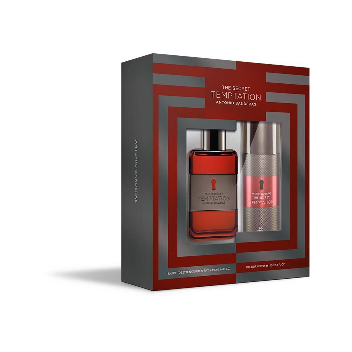 ANTONIO BANDERAS - THE SECRET TEMPTATION ESTUCHE EDT 100ML  DESODORANTE 150ML