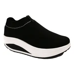 FUNWAY - Zapatillas Mujer Negro Casual Tija-6