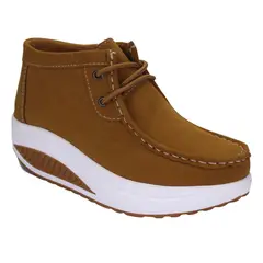 FUNWAY - Botin Mujer Camel Casual Tija-15