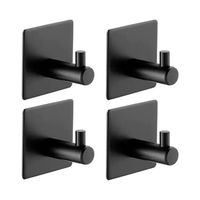 Set 4 Ganchos Adhesivos Impermeables De Acero Inoxidable