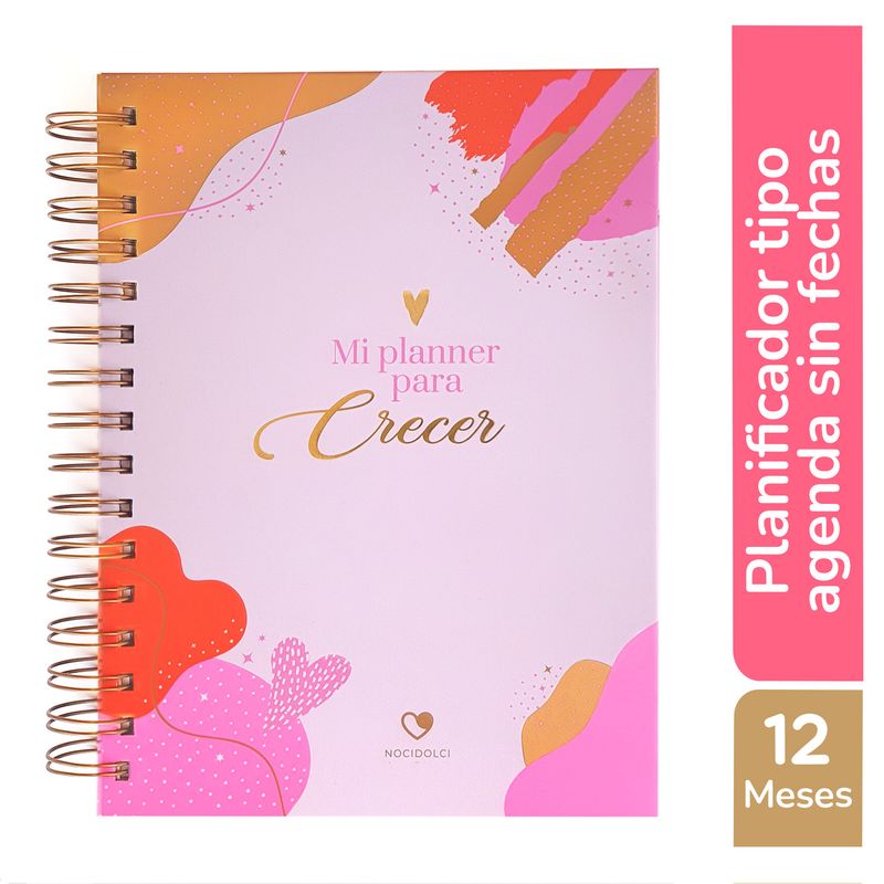 GENERICO - Mi Planner para Crecer Rosa Agenda
