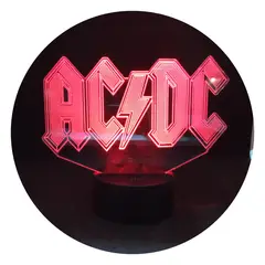 3DILUTION - Lámpara ACDC Fanart Base Negra