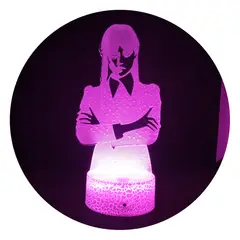 3DILUTION - Lámpara Merlina Wednesday Base Agrietada