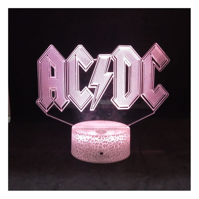 Lampara ACDC Fanart Base Agrietada