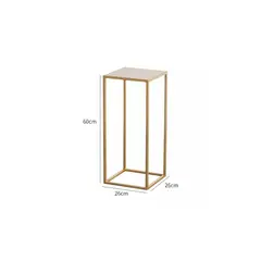 GENERICO - Pedestal cuadrado para plantas o esculturas gold M 60x26