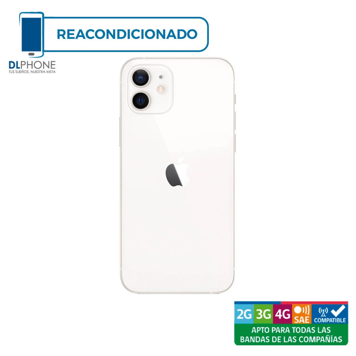 APPLE - iPhone 12 Mini 128GB Blanco Reacondicionado