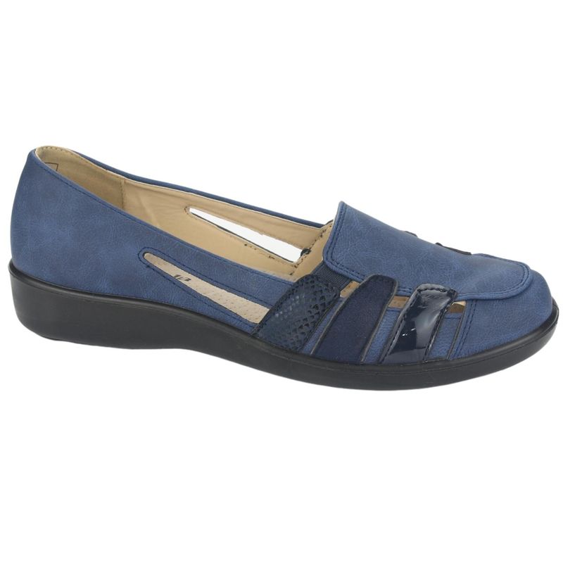 CHALADA - Zapato Mujer Azul Comfort Chalada Deco-2