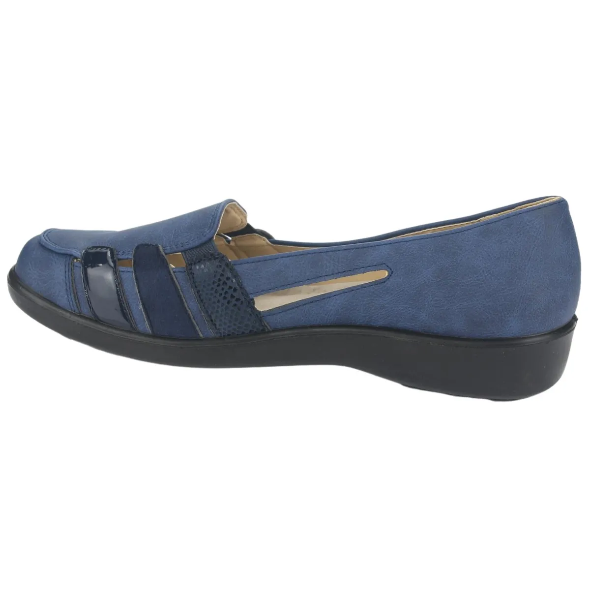 CHALADA - Zapato Mujer Azul Comfort Chalada Deco-2