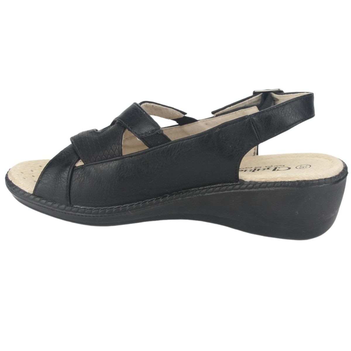 CHALADA - Sandalia Mujer Negro Comfort Chalada Lupe-1