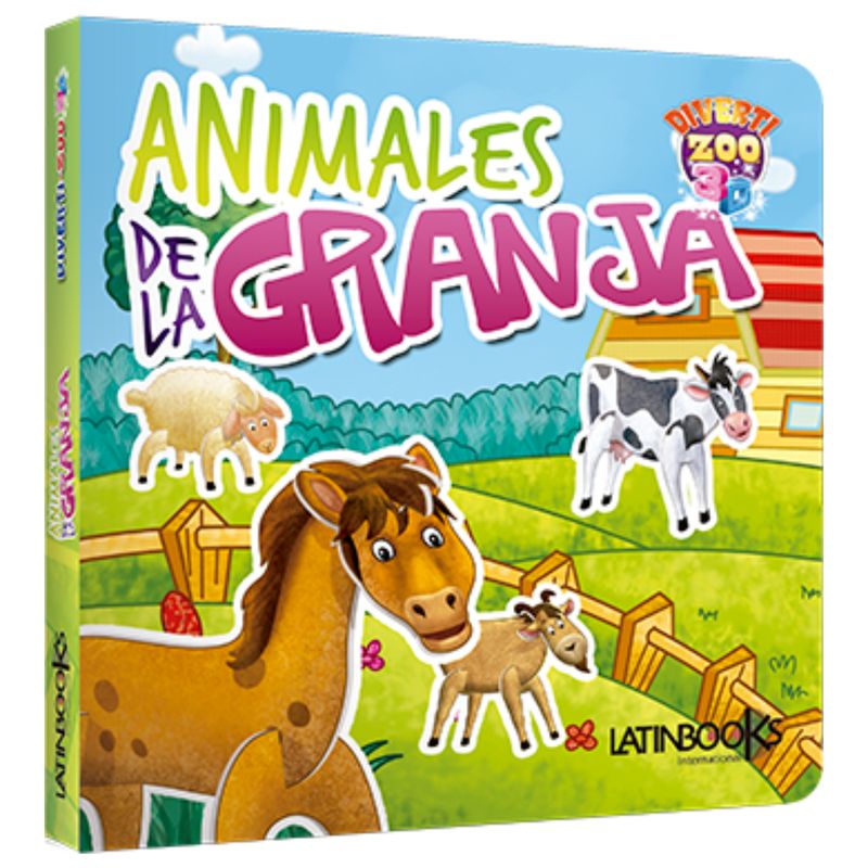 LATINBOOKS - Animales de la Granja  - Divertizoo 3D