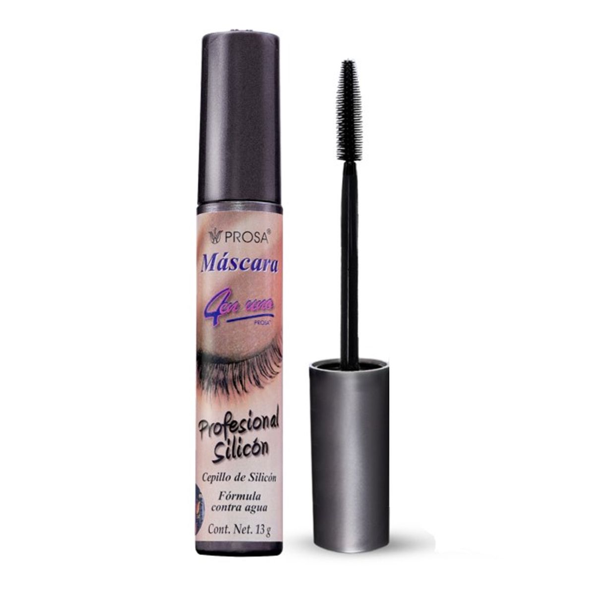 PROSA NATURAL - Mascara de Pestañas Profesional Silicon Waterproof Prosa