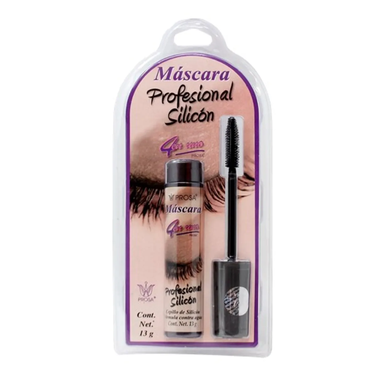 PROSA NATURAL - Mascara de Pestañas Profesional Silicon Waterproof Prosa