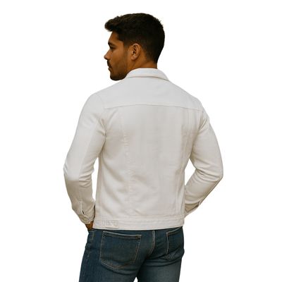 Imagen 2 del producto Chaqueta Mezclilla Nacional Blanca Hombre