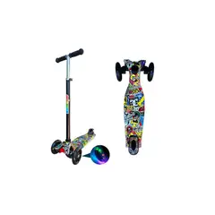 GENERICO - Scooter Monopatin Cartoons Led Regulable