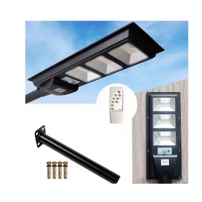 GENERICO - Lampara Foco Led Solar 200w Control Remoto  Soporte