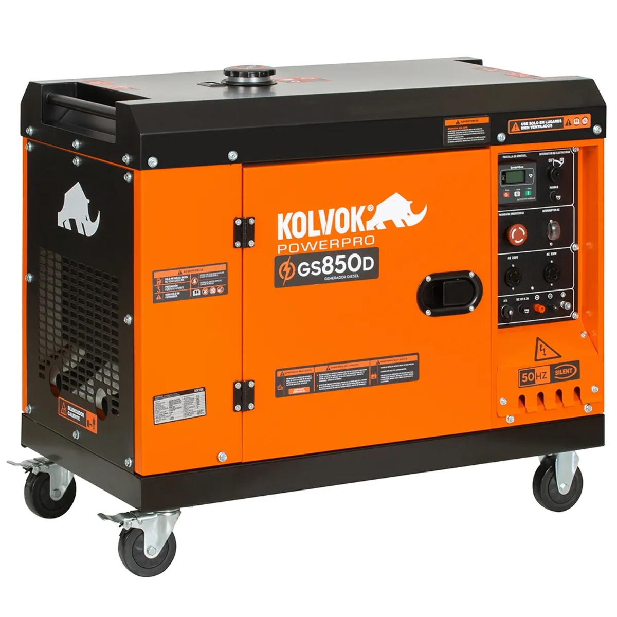 KOLVOK - Generador eléctrico a diésel 6500W partida eléctrica