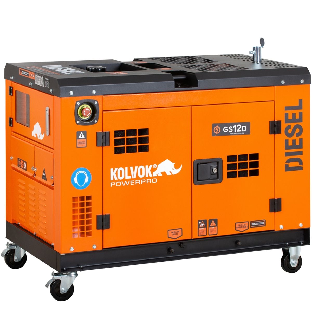 KOLVOK - Generador eléctrico a diélsel 10000W partida eléctrica