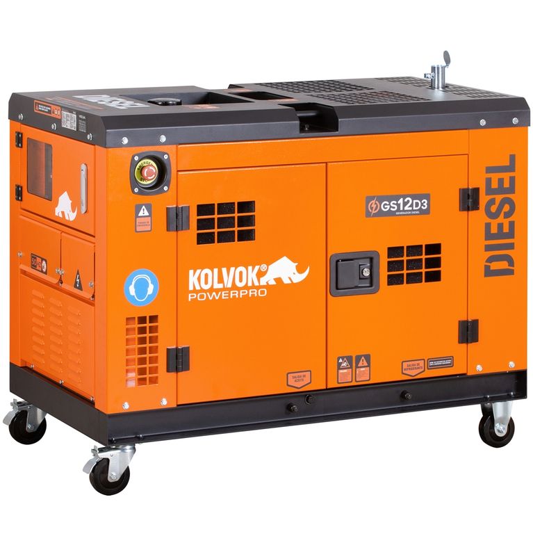 Generador electrico a diesel 9600W trifasico partida electrica