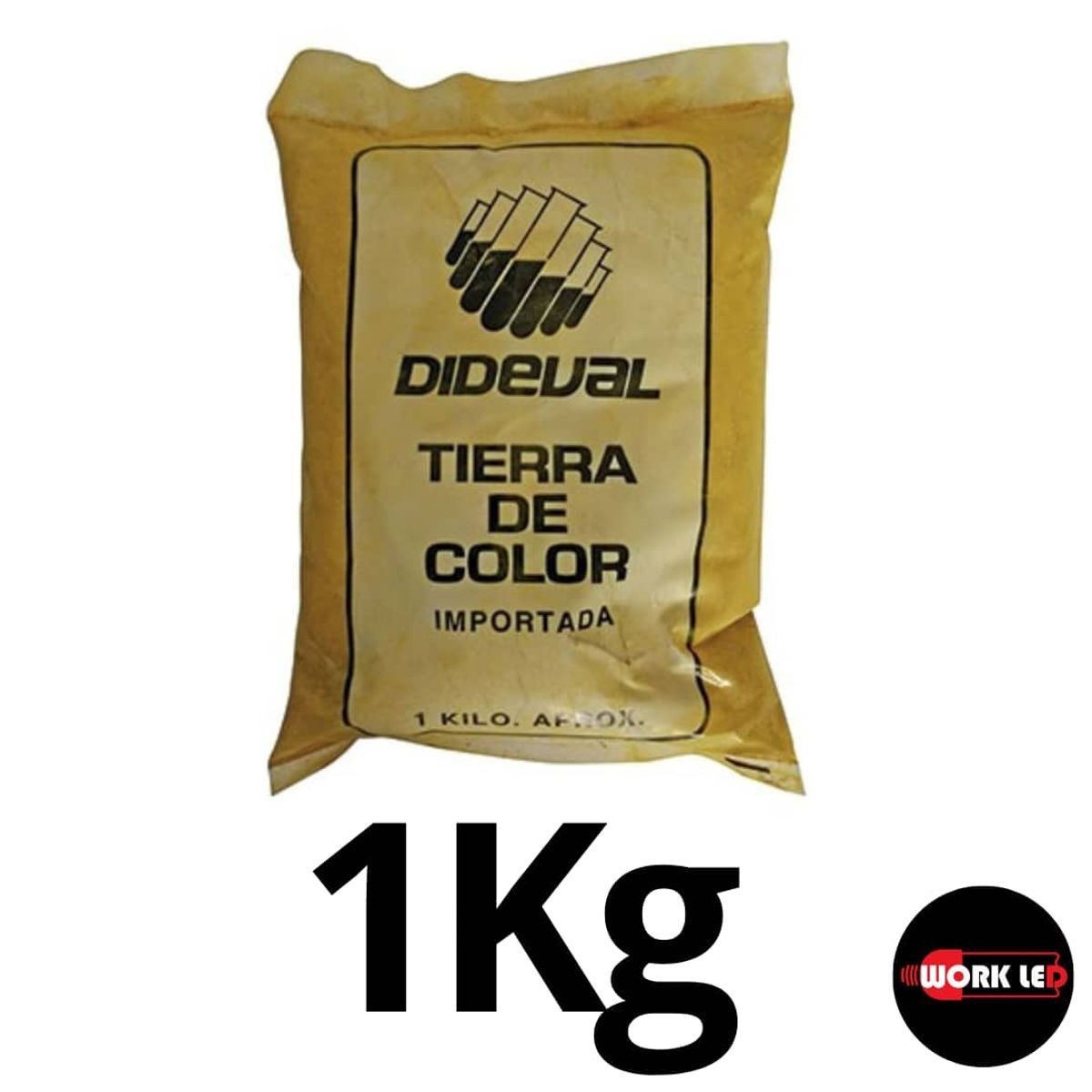 GENERICO - Tierra De Color Amarillo Bolsa 1 Kg Pack 2 Unidades