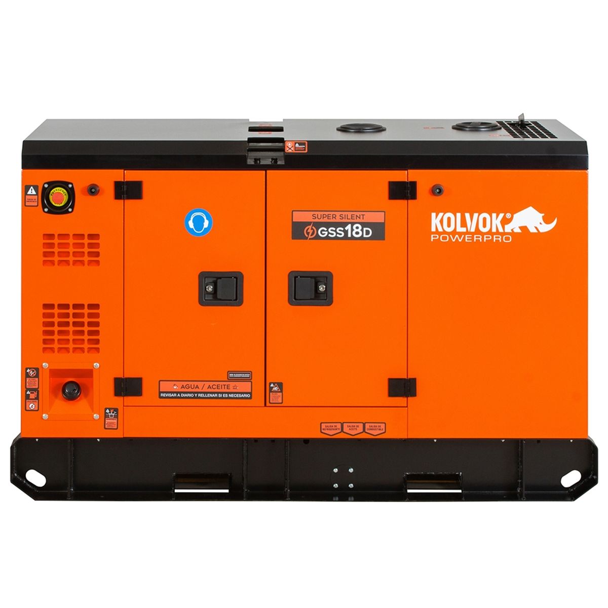 KOLVOK - Generador eléctrico a diésel 17000W partida eléctrica