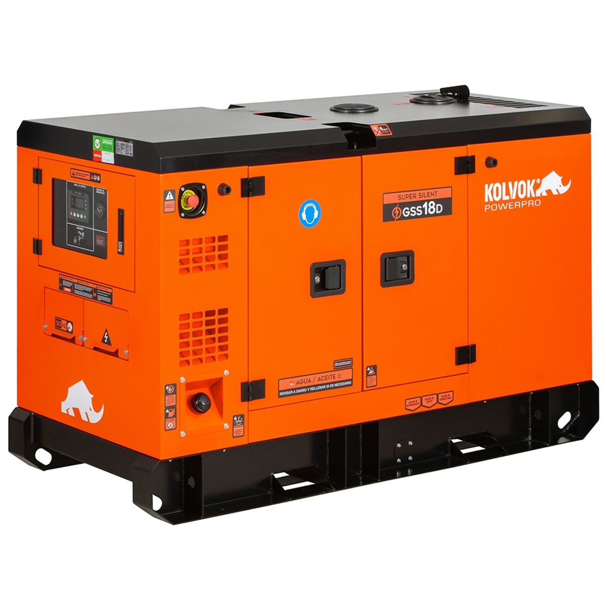 KOLVOK - Generador eléctrico a diésel 17000W partida eléctrica