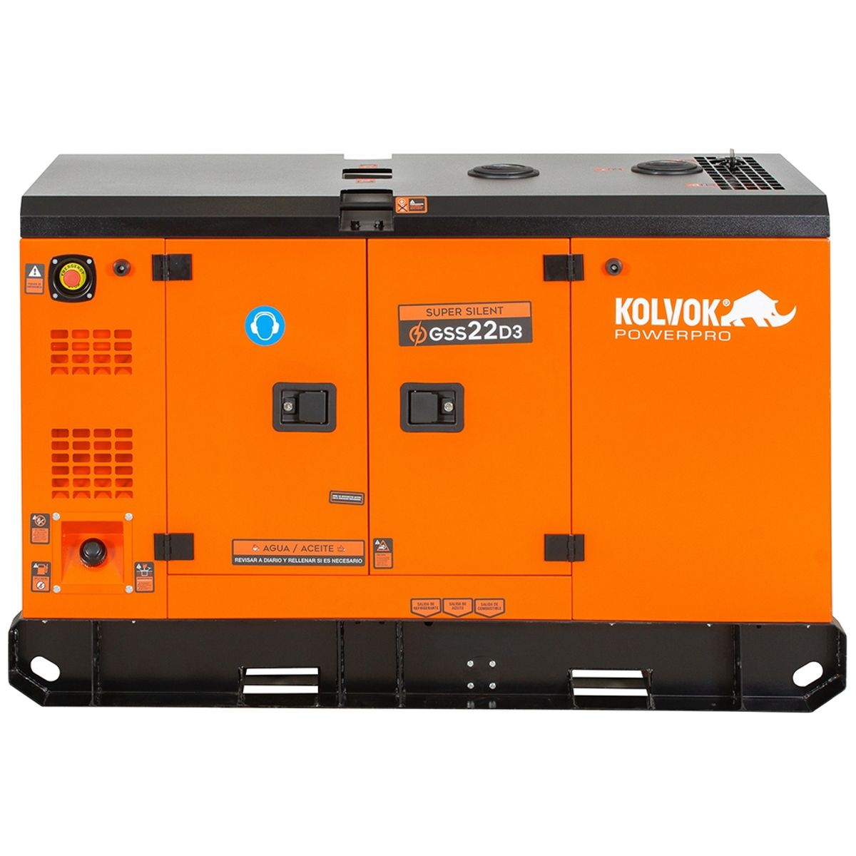 KOLVOK - Generador eléctrico a diésel 18000W trifásico partida eléctrica