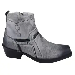 FERRACINI - Bota Hombre Cuero Gris 8986