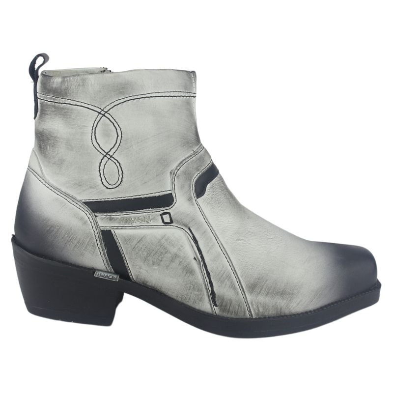 FERRACINI - Botin Hombre Blanco/Negro Casual Ferracini 8986