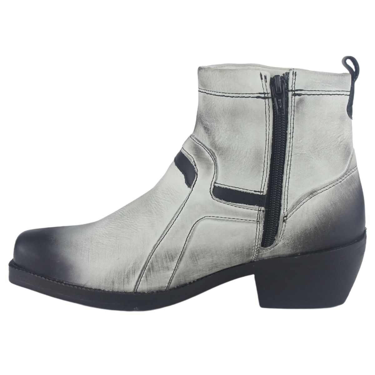 FERRACINI - Botin Hombre Blanco/Negro Casual Ferracini 8986