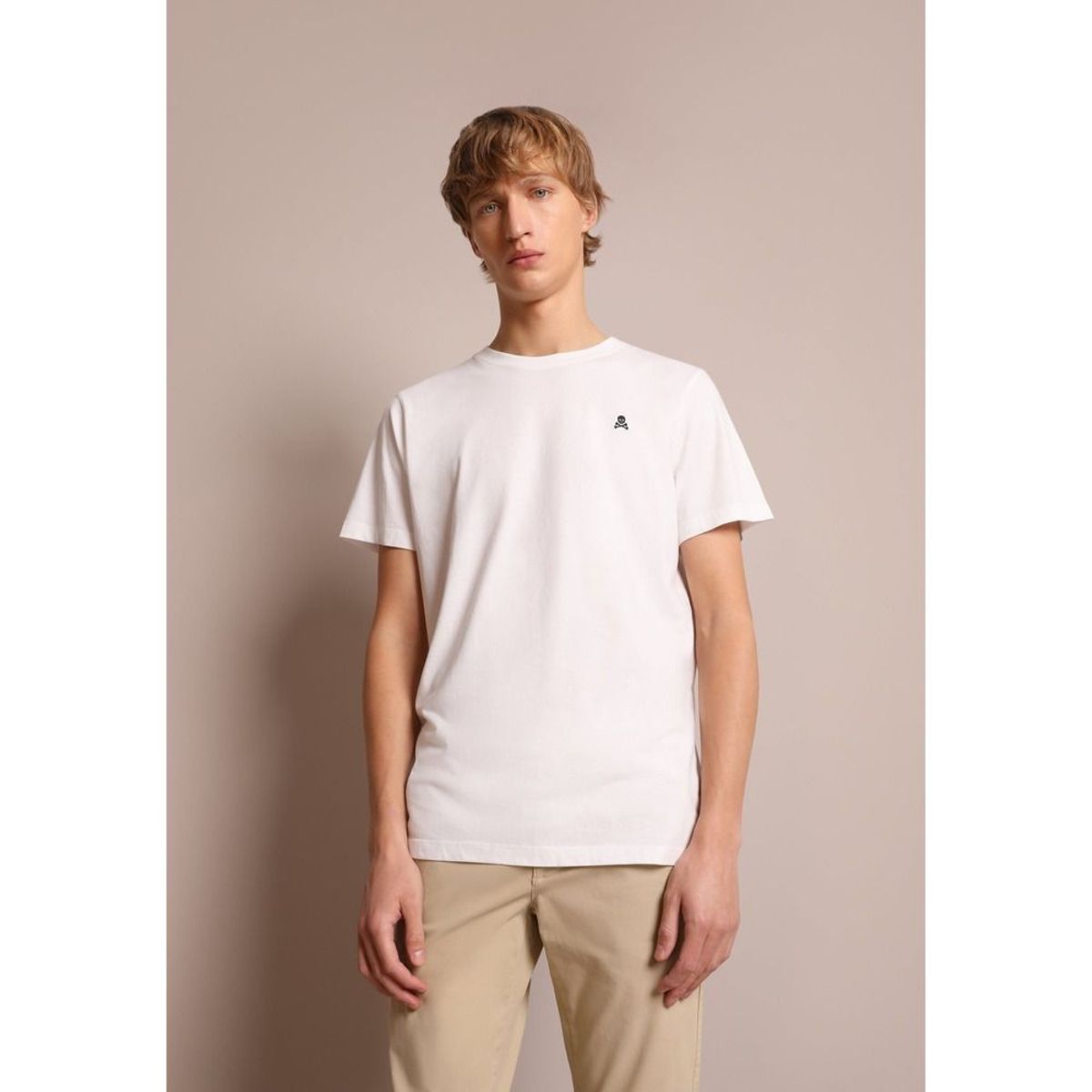 SCALPERS - Polera Básica Calavera White