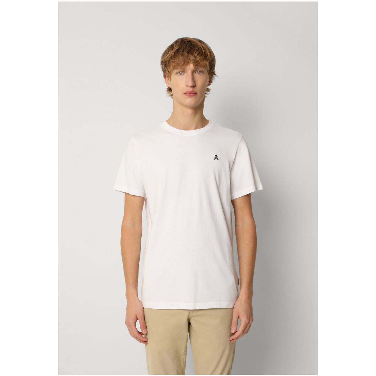 SCALPERS - Polera Básica Calavera White