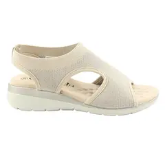 CHALADA - Sandalia Mujer Beige Casual Floro-4