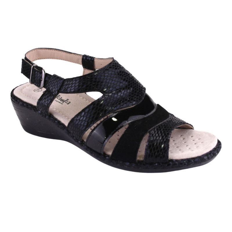 CHALADA - Sandalia Mujer Negro Moda Chalada Soft-45