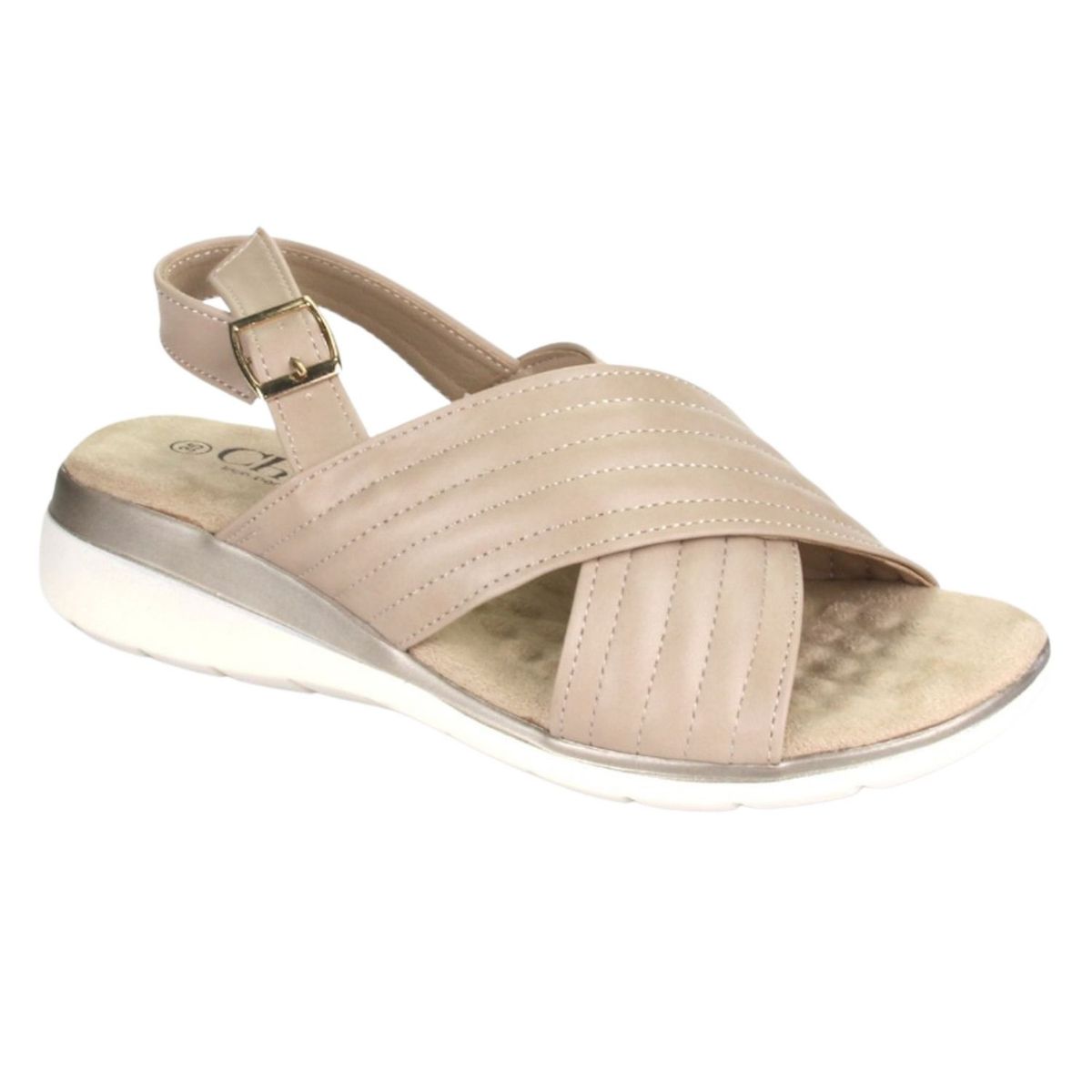 CHALADA - Sandalia Mujer Beige Casual Chalada Floro-3