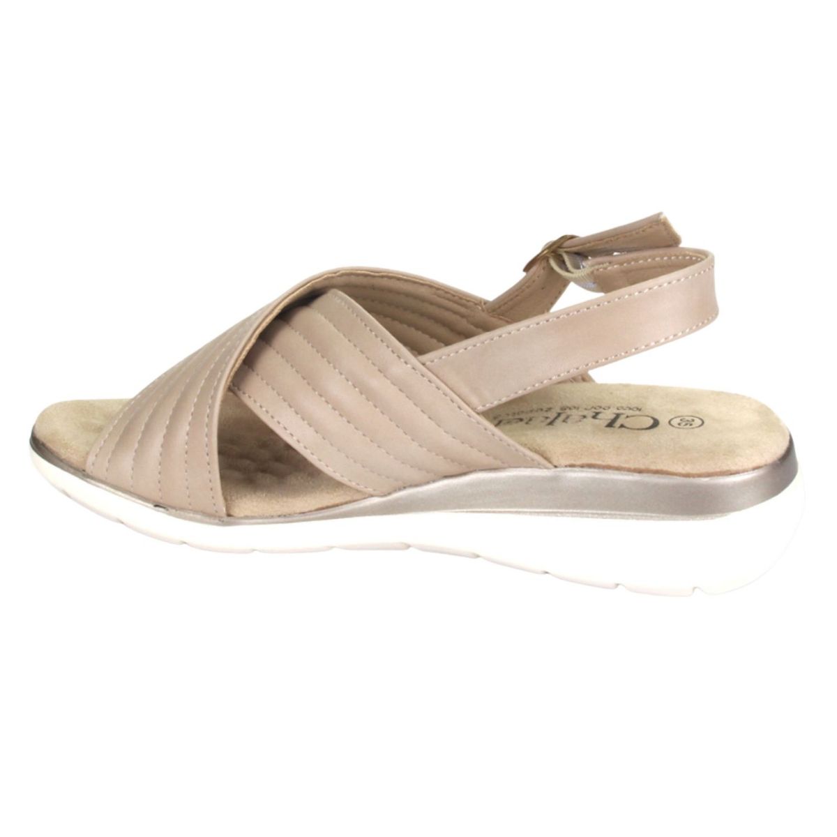 CHALADA - Sandalia Mujer Beige Casual Chalada Floro-3