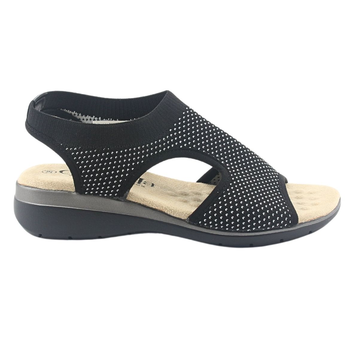 CHALADA - Sandalia Mujer Negro Casual Chalada Floro-4