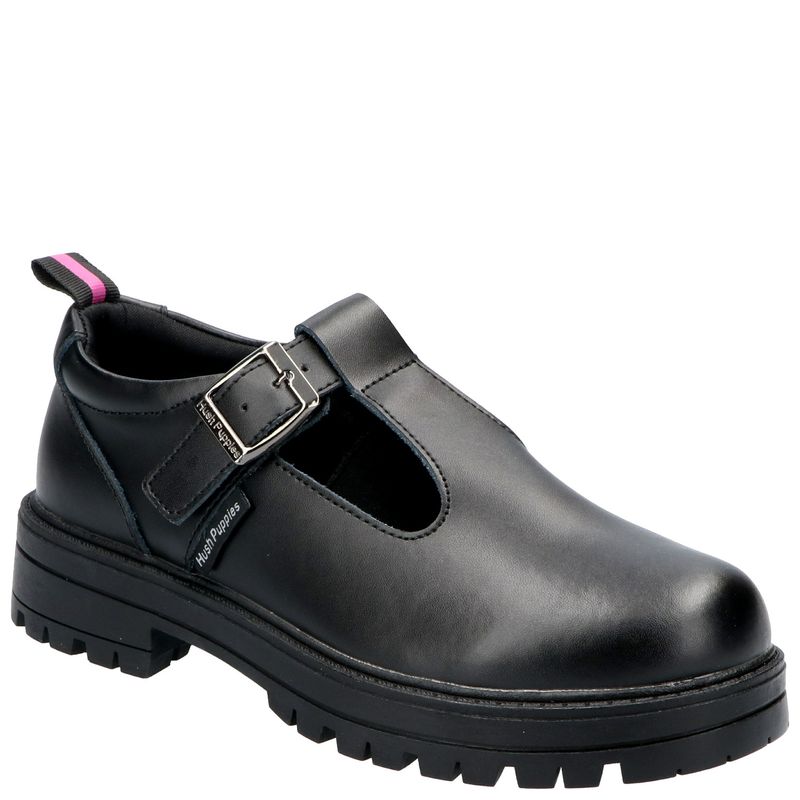 HUSH PUPPIES - Guillermina Escolar Niña Polly Negro HUSH PUPPIES