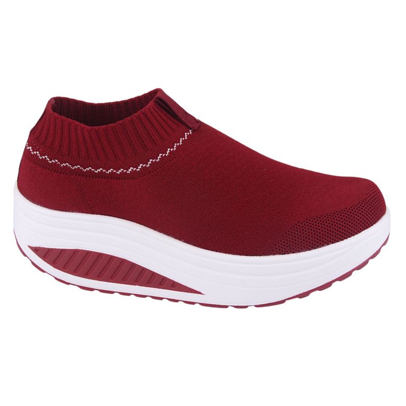 FUNWAY - Zapatillas Mujer Rojo Casual Funway Tija-6