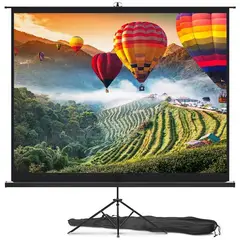 PYLE - Pantalla telón tipo tripode para proyector 100 pulgadas 220x125cm
