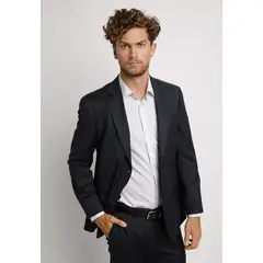 TRIAL - Chaqueta Hombre Formal Lana S100'S Liso Regular Mix&Color Marengo
