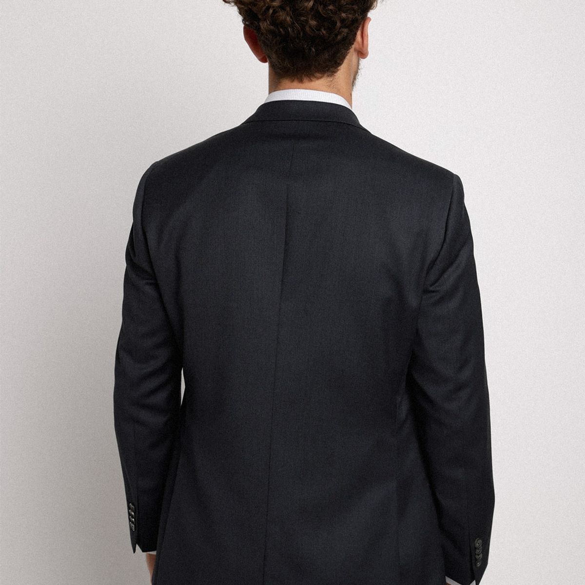 TRIAL - Chaqueta Hombre Formal Lana S100'S Liso Regular Mix&Color Marengo