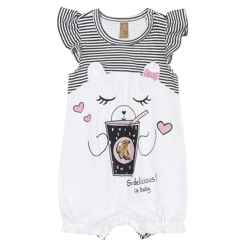 UP BABY - Enterito Gato Blanco y Negro Up Baby
