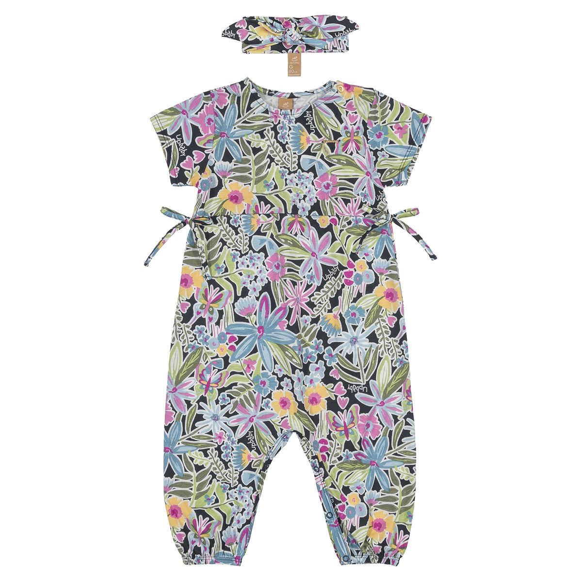 UP BABY - Enterito Floral y Cintillo Multicolor Up Baby