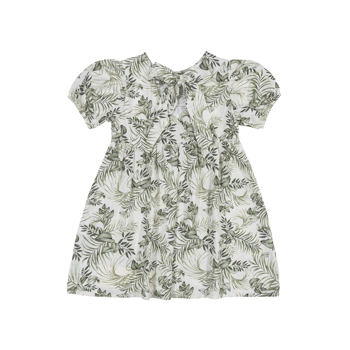 UP BABY - Vestido Hojas Verde Oliva Up Baby