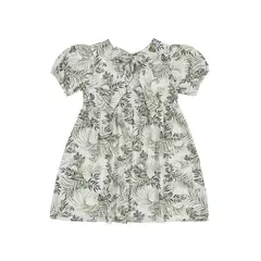 UP BABY - Vestido Hojas Verde Oliva