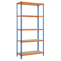SIMONRACK - Estanteria Maderclick Plus 5500 AzulNaranjaMadera
