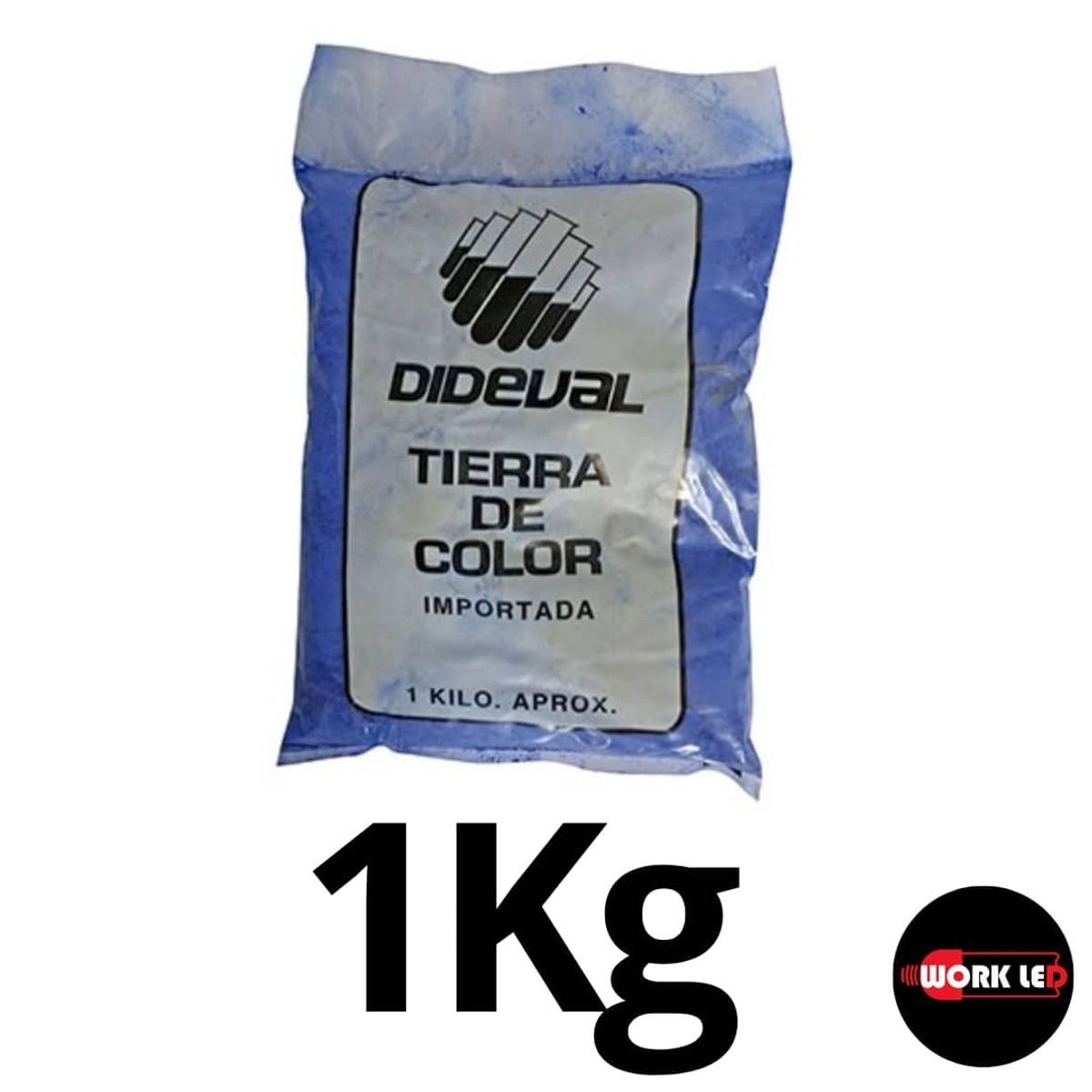 GENERICO - Tierra De Color Azul Bolsa 1 Kg Pack 2 Unidades